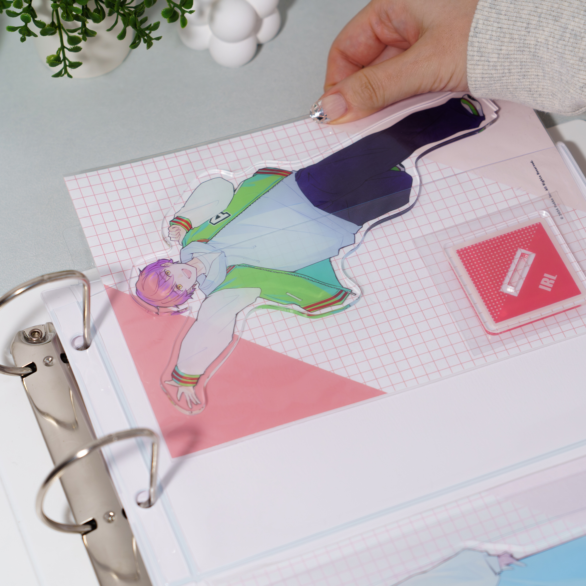 厚みのあるグッズにも対応する丈夫なPVC素材