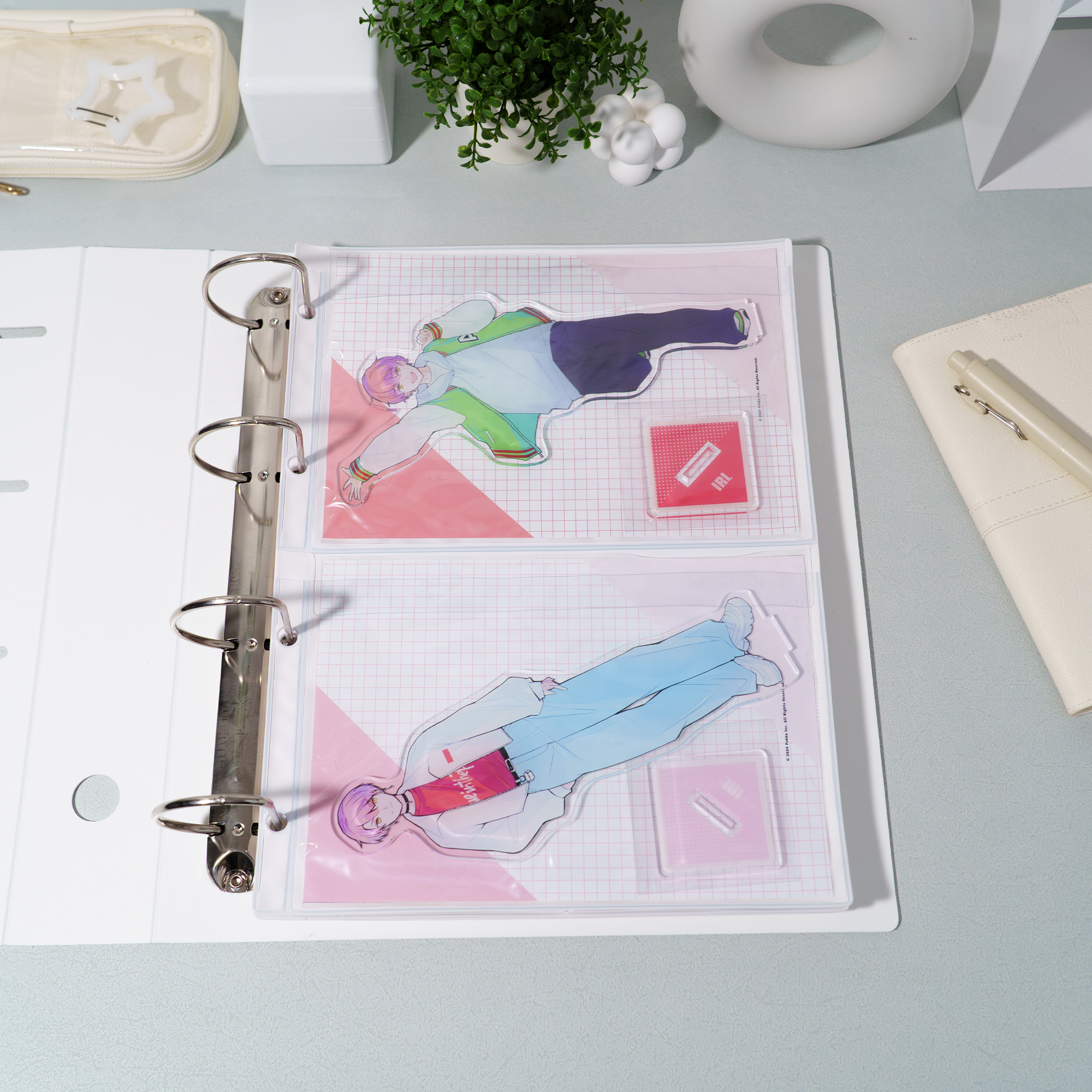 A5サイズ以内のアクスタ収納に最適な「イレール PVCリフィル 2ポケット