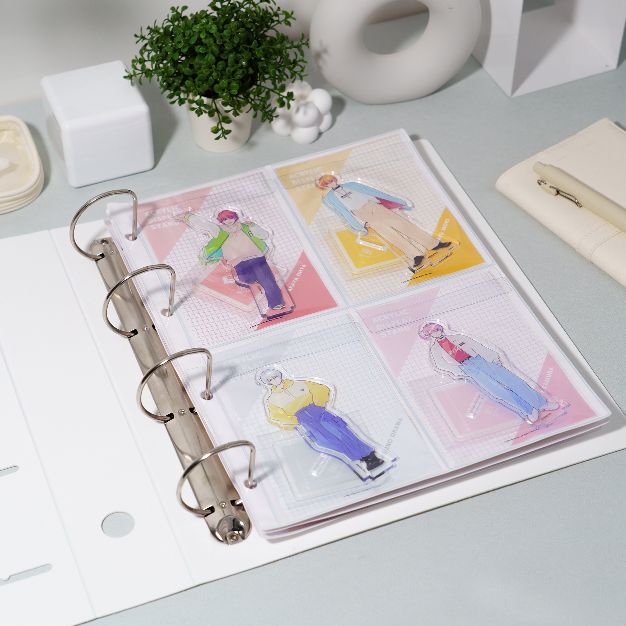 アクスタを美しく見せる白台紙