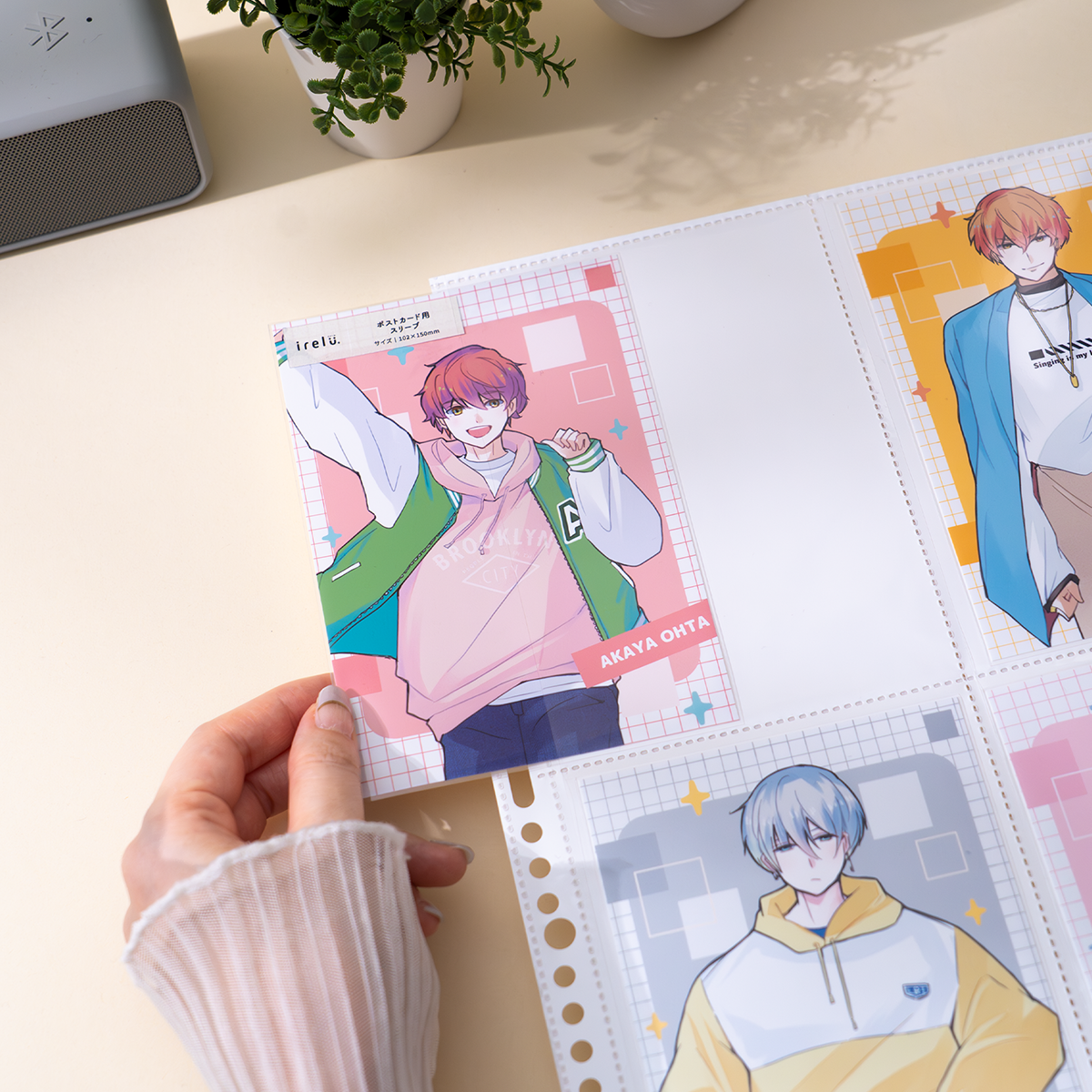 イレールバインダーリフィル 4ポケット(両面)ポストカード用