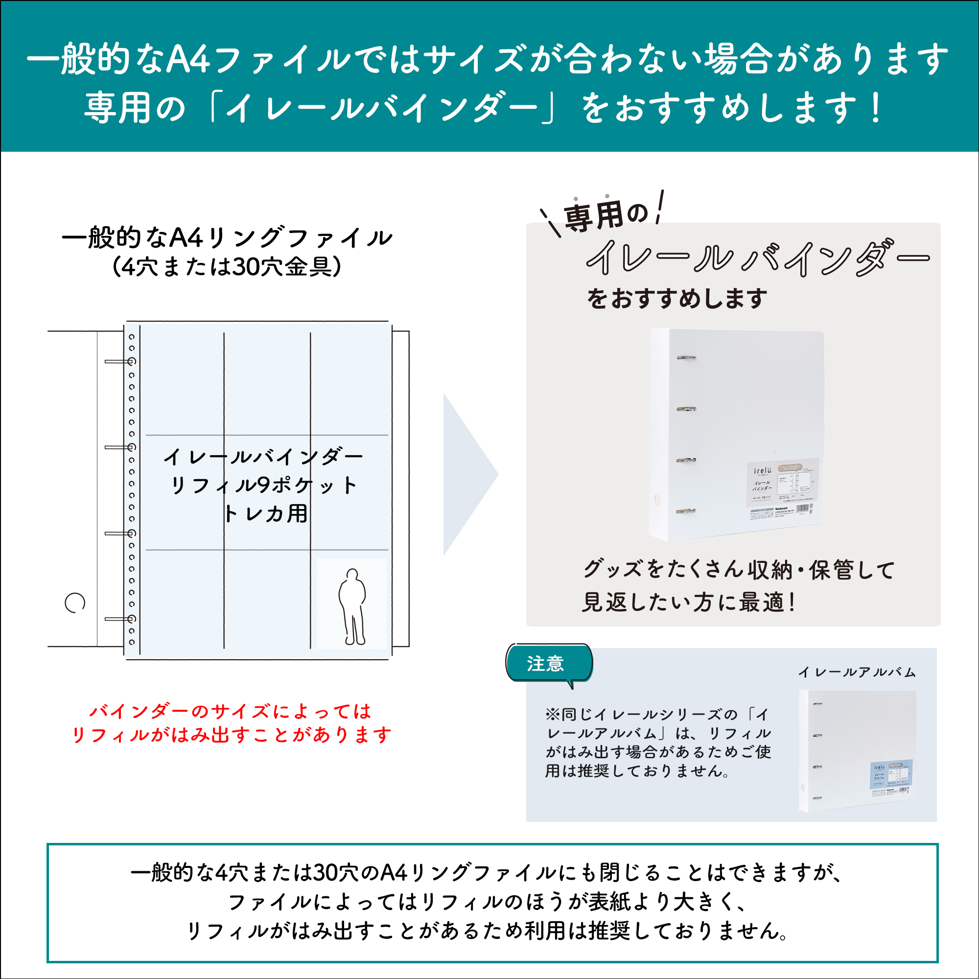 イレールバインダーリフィル 9ポケット(両面)トレカ用