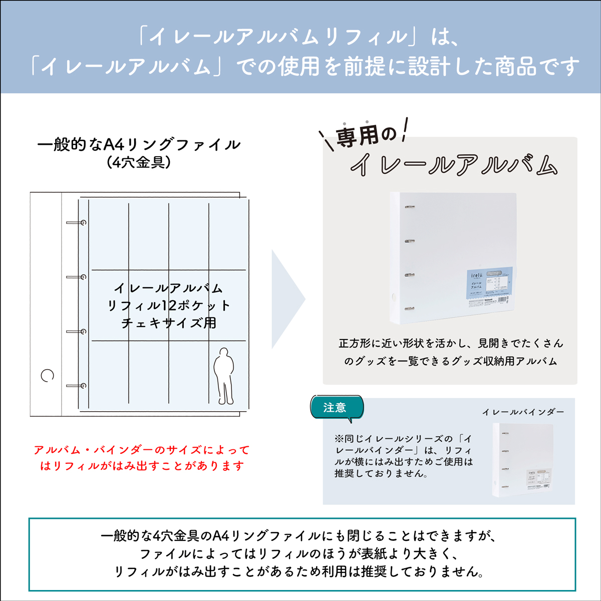 イレールアルバムシリーズで様々なコレクションを美しく整理