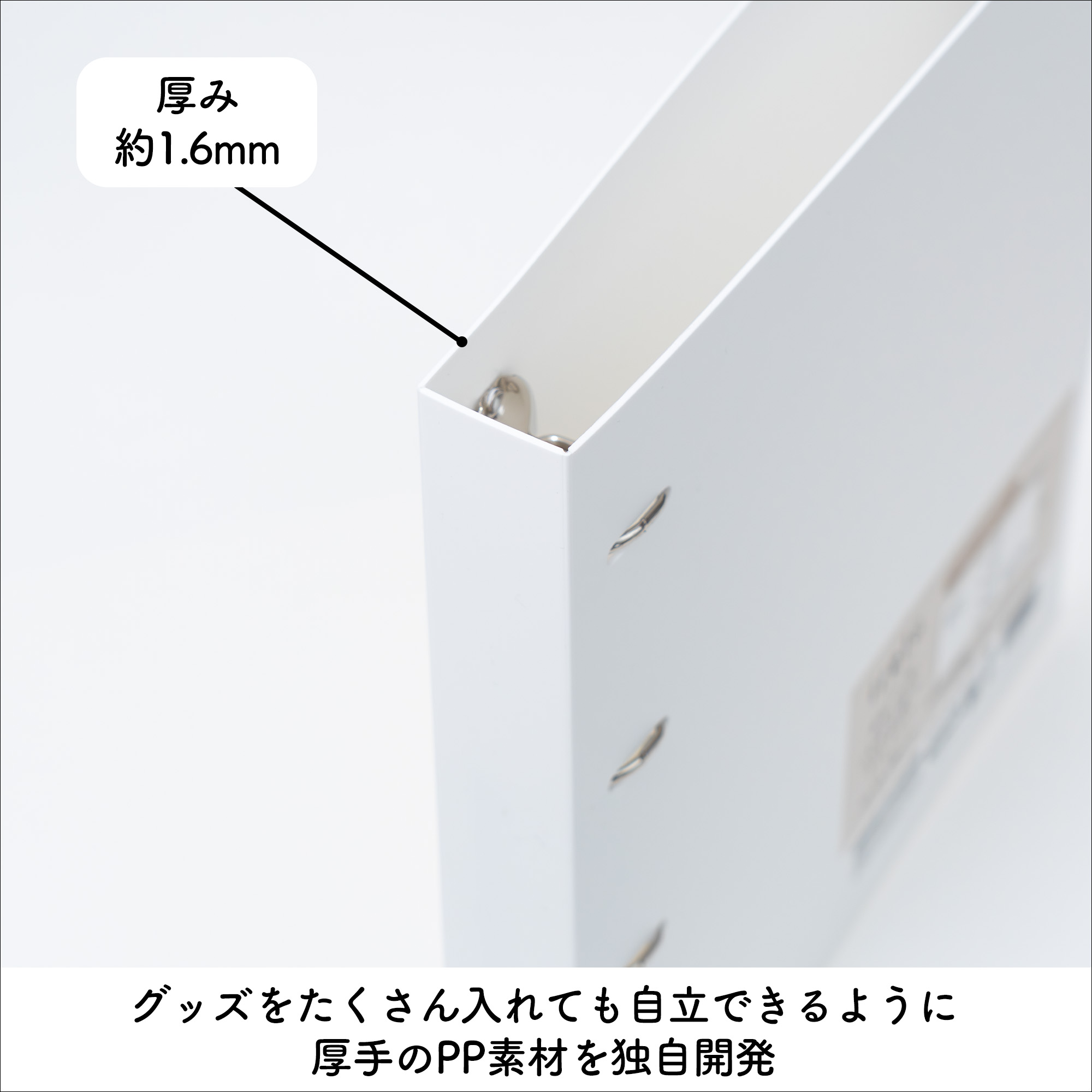 リフィル式グッズ収納用バインダー「イレールバインダースリム」