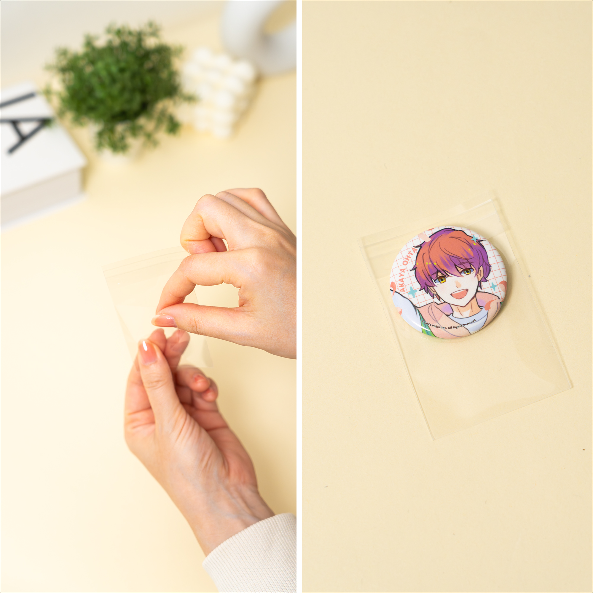 グッズの魅力を損なわない高透明OPP素材