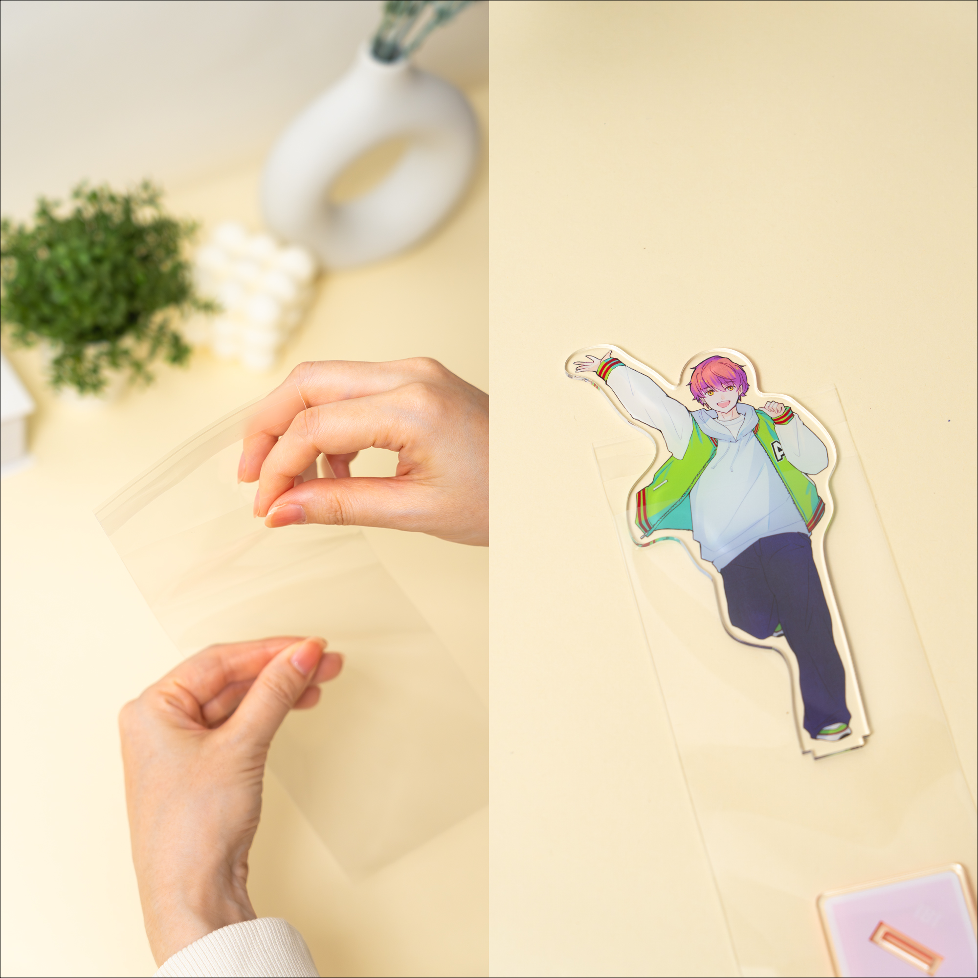 グッズの魅力を損なわない高透明OPP素材