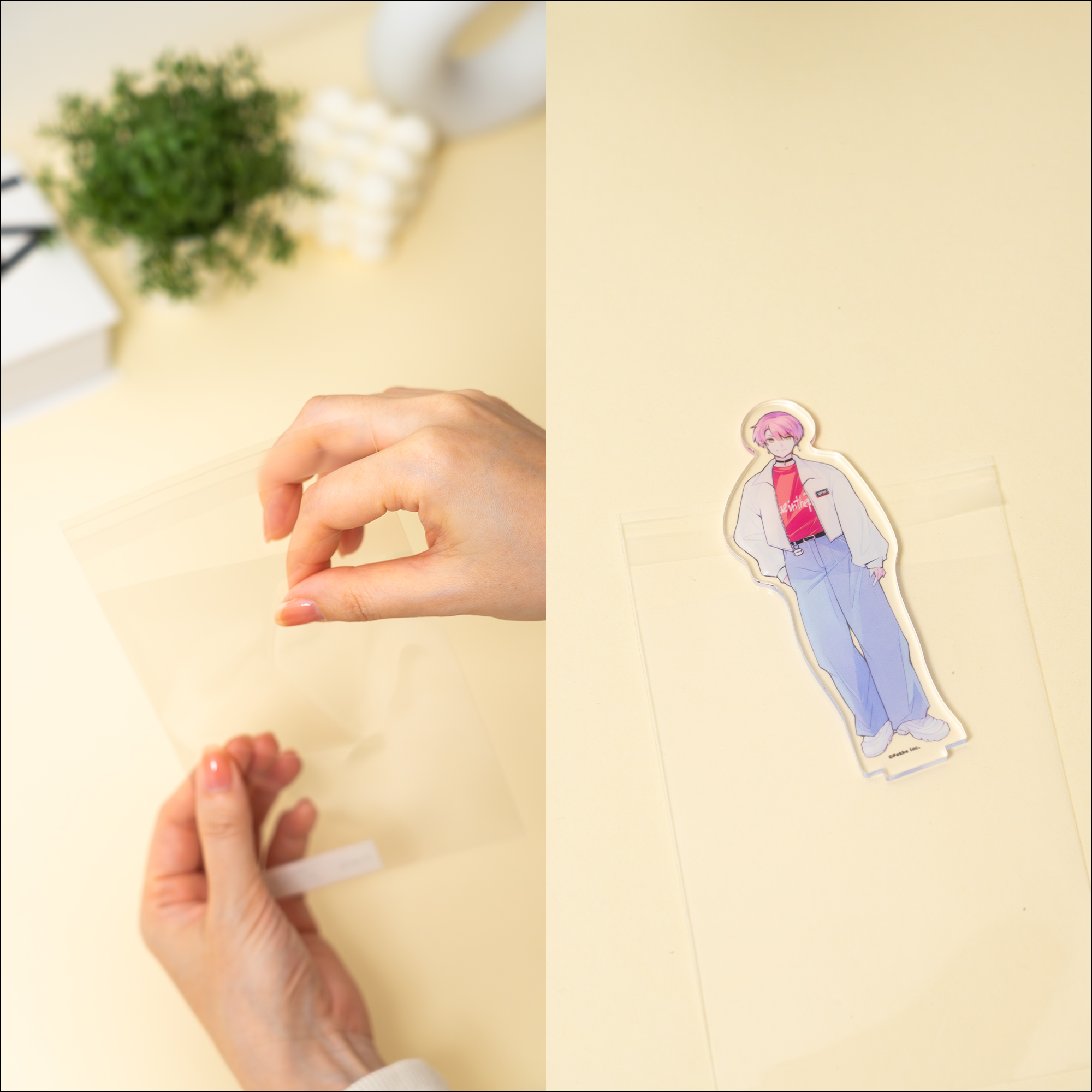 グッズの魅力を損なわない高透明OPP素材