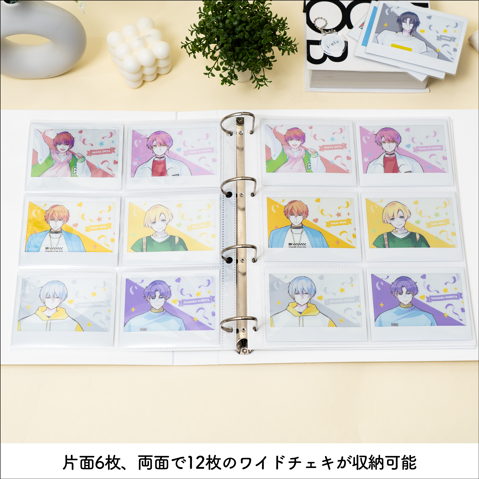 イレール アルバムリフィル 6ポケット(両面) ワイドチェキ用