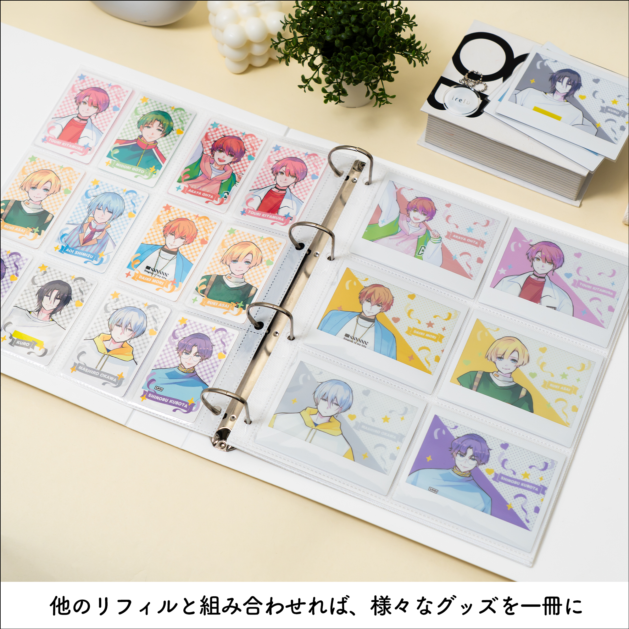 イレール アルバムリフィル 6ポケット(両面) ワイドチェキ用