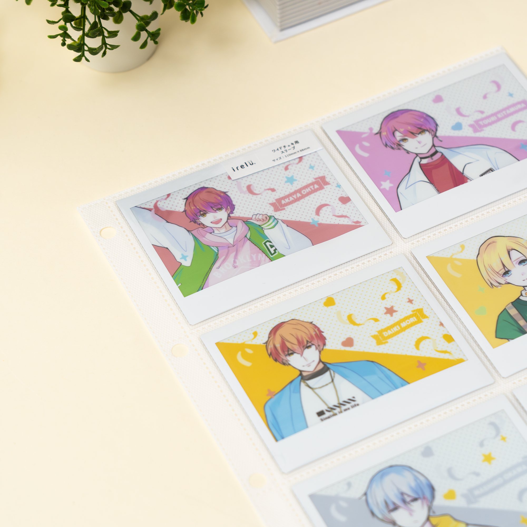 アルバムリフィル6ポケット（両面）ワイドチェキ用のポケット内寸に対応